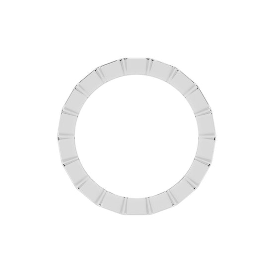 Florene Asscher Cut Bezel Eternity Lab Diamond Ring