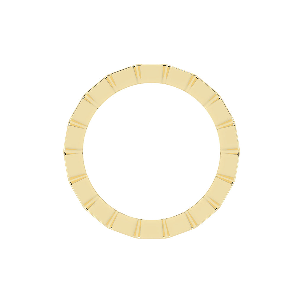 Florene Asscher Cut Bezel Eternity Lab Diamond Ring