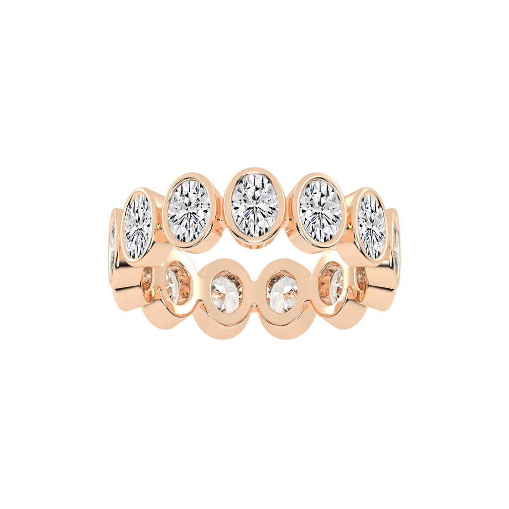 Vionia Oval Cut Milgrain Style Lab Diamond Ring