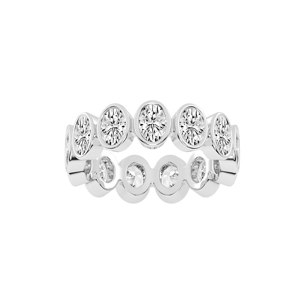 Vionia Oval Cut Milgrain Style Lab Diamond Ring