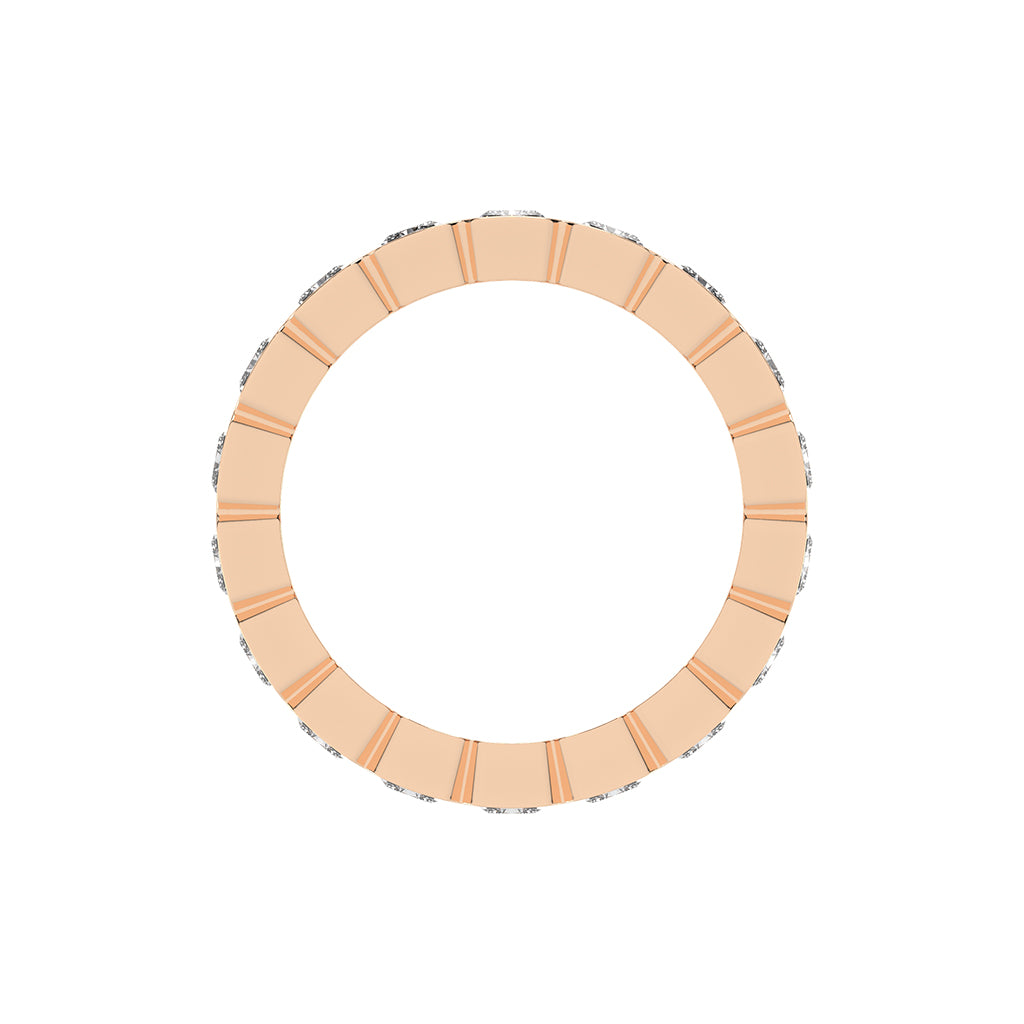 Nirvana Bezel Radiant Cut Lab Diamond Ring