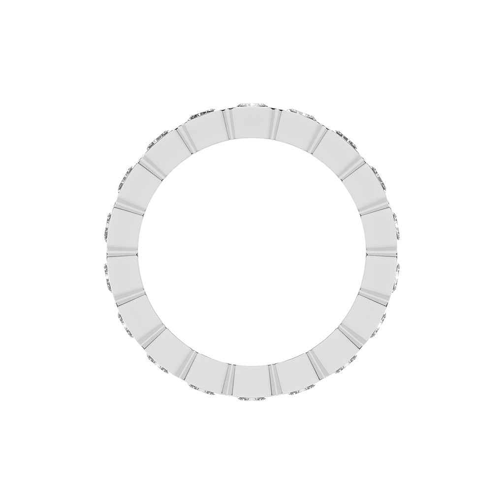 Nirvana Bezel Radiant Cut Lab Diamond Ring