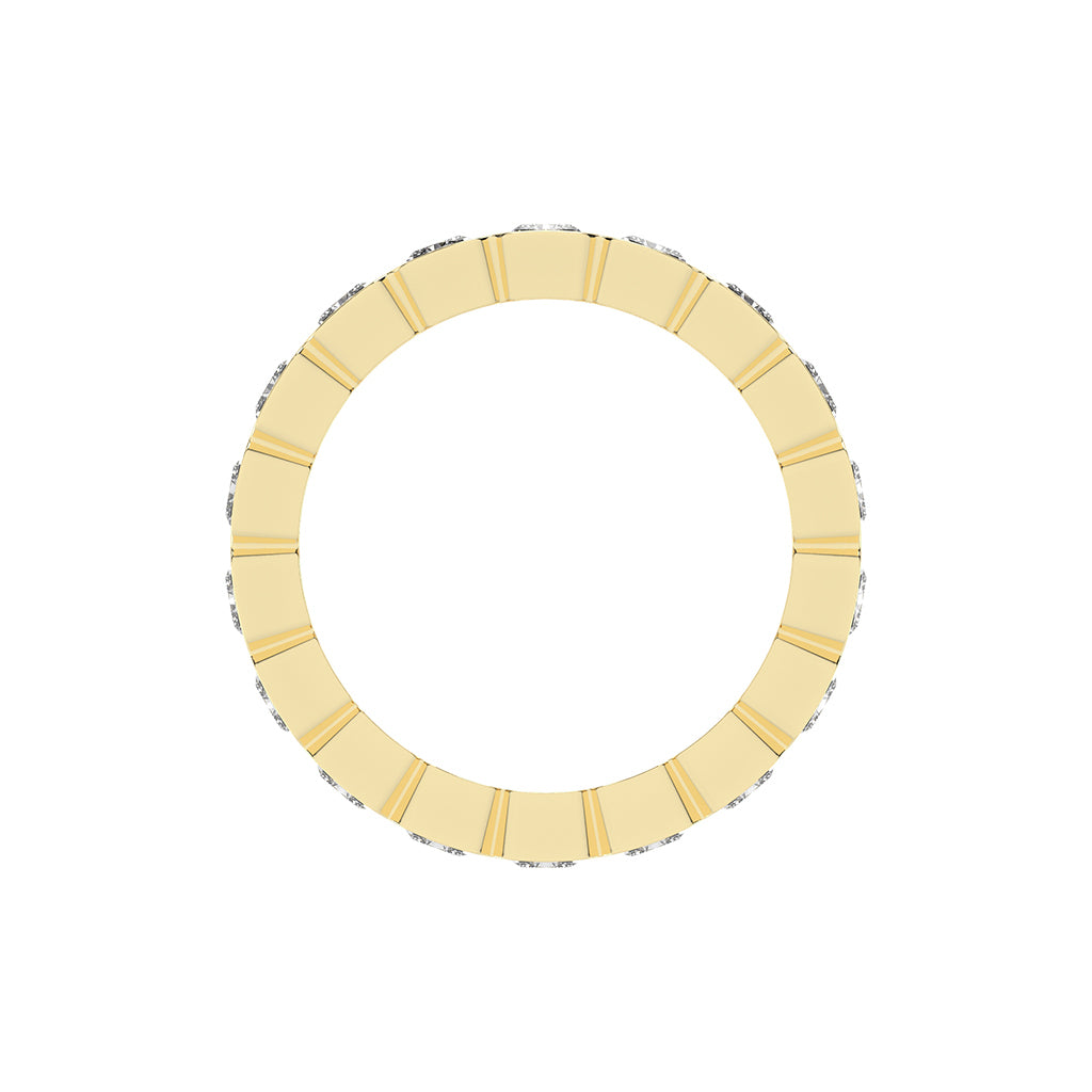 Nirvana Bezel Radiant Cut Lab Diamond Ring