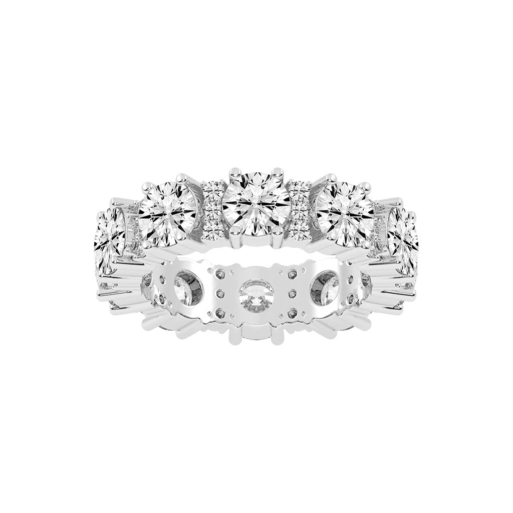 Gemelle Four Prong Eternity Diamond Ring