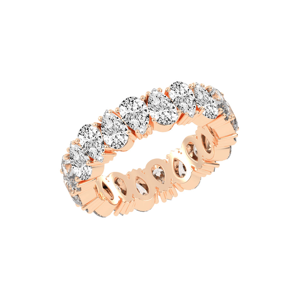 Sorelle Four Prong Pear Cut Eternity Diamond Ring