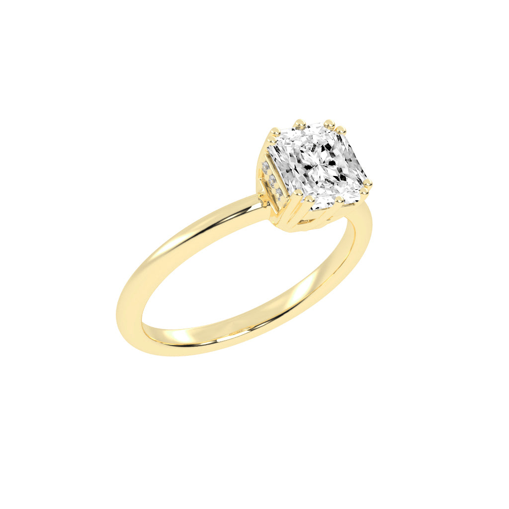 Solatriair Radiant Shape Lab Diamond Ring
