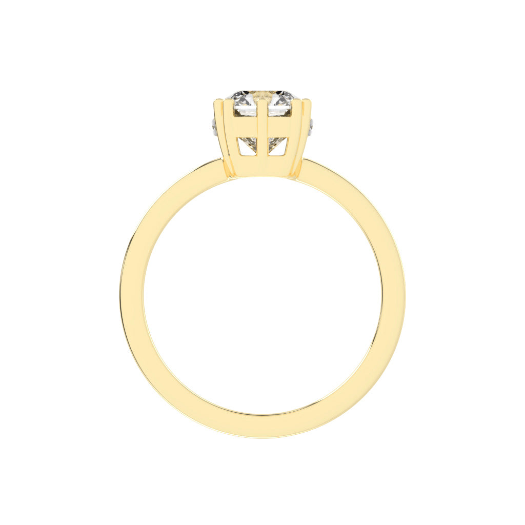Solatriair Radiant Shape Lab Diamond Ring