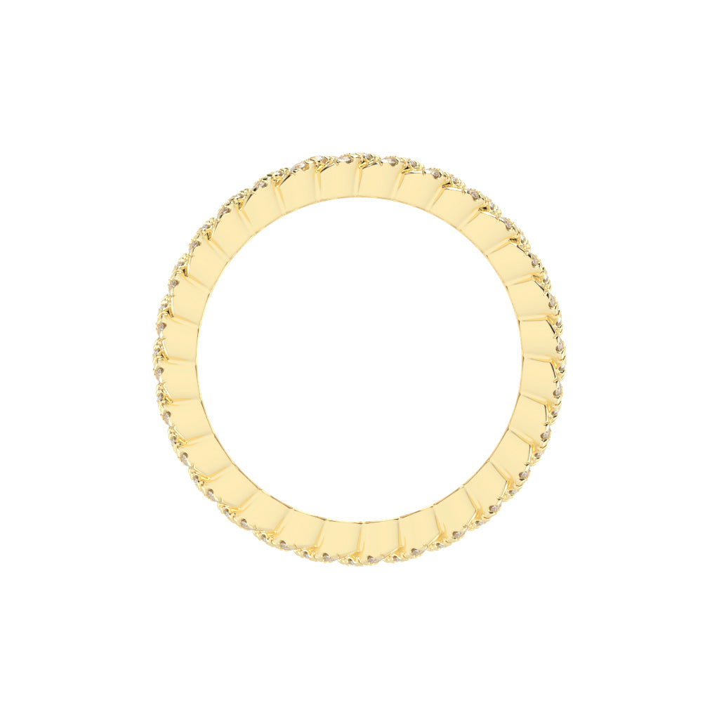 Iselle Round Cut Eternity Lab Diamond Ring