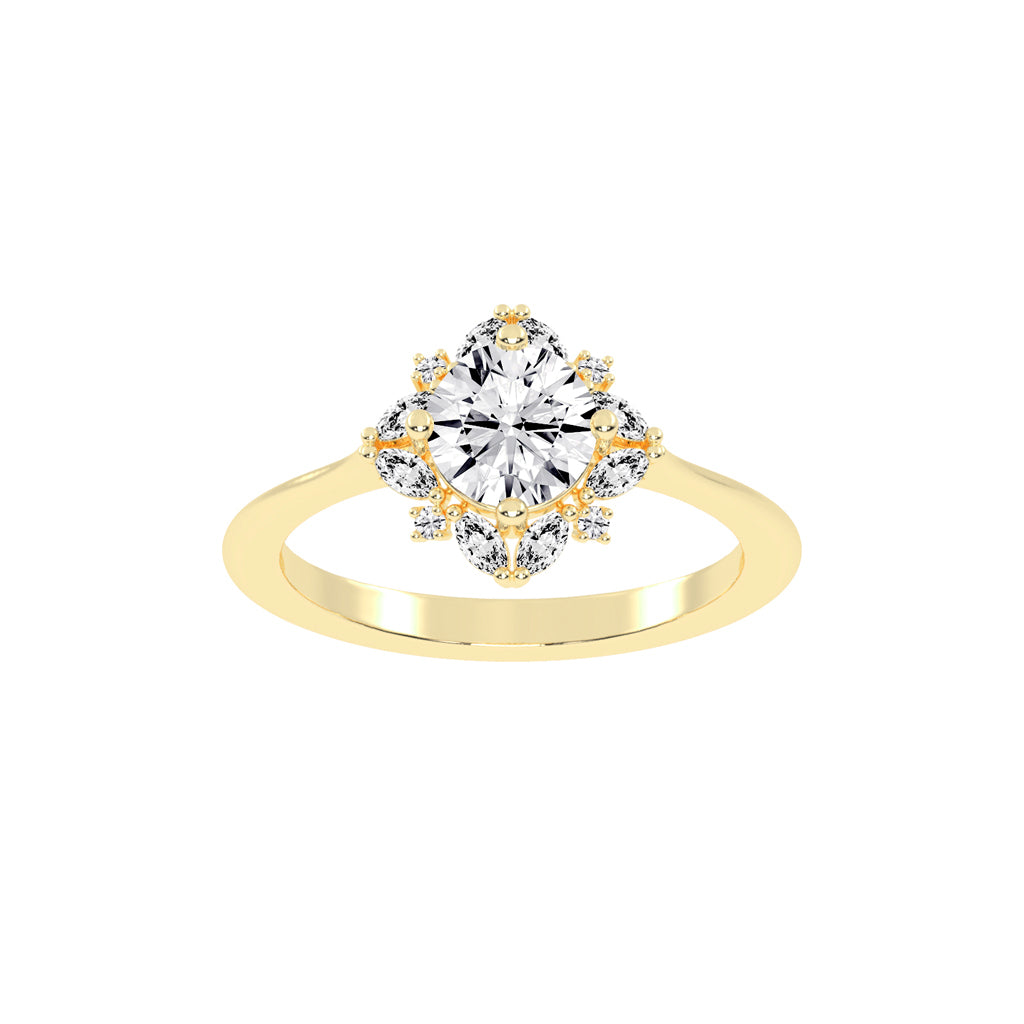 Halovaris Round Cut Halo Lab Diamond Ring