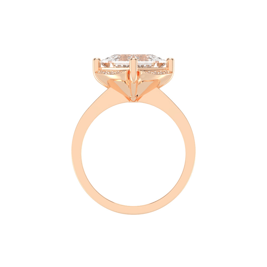 Diamelix Princess Cut Classic Lab Diamond Ring