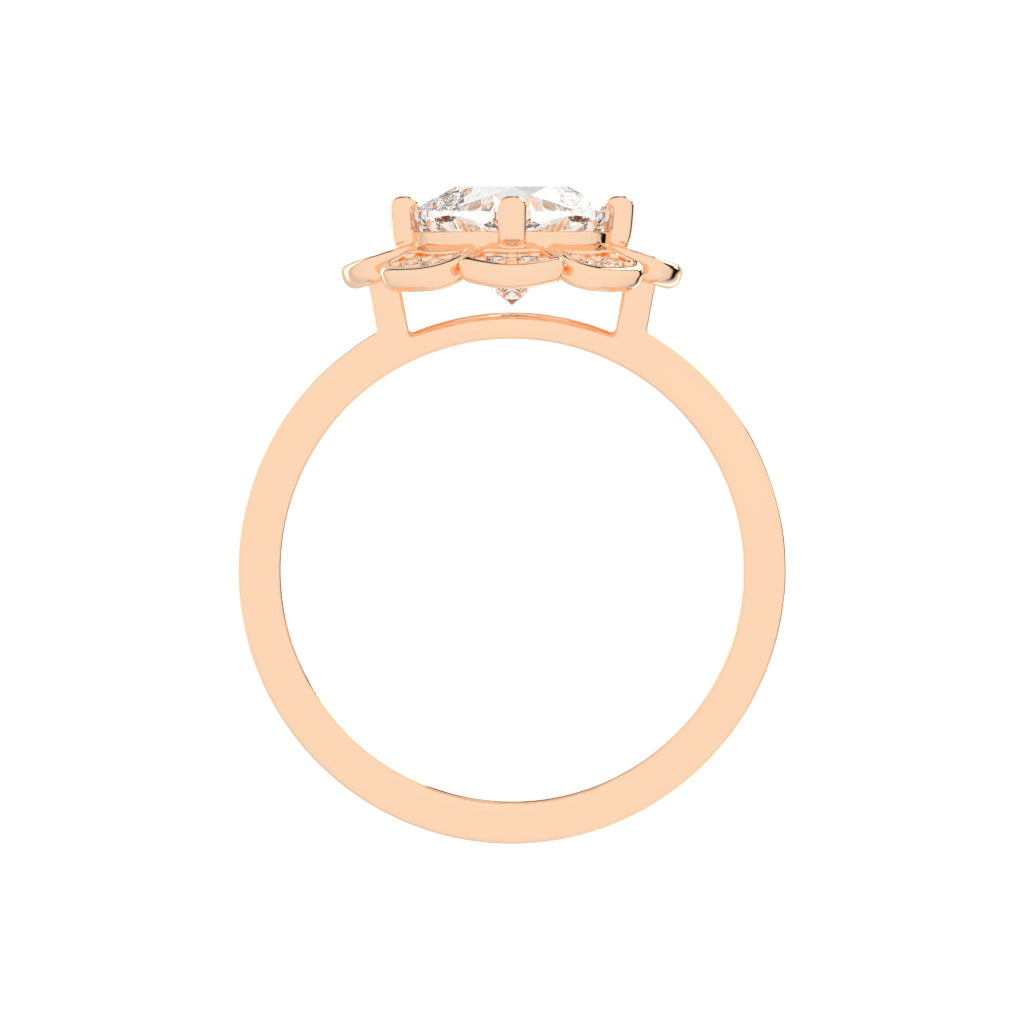 Luxviora Cushion Shape Casual Lab Diamond Ring