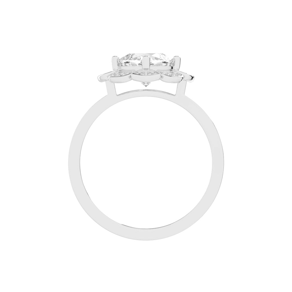 Luxviora Cushion Shape Casual Lab Diamond Ring