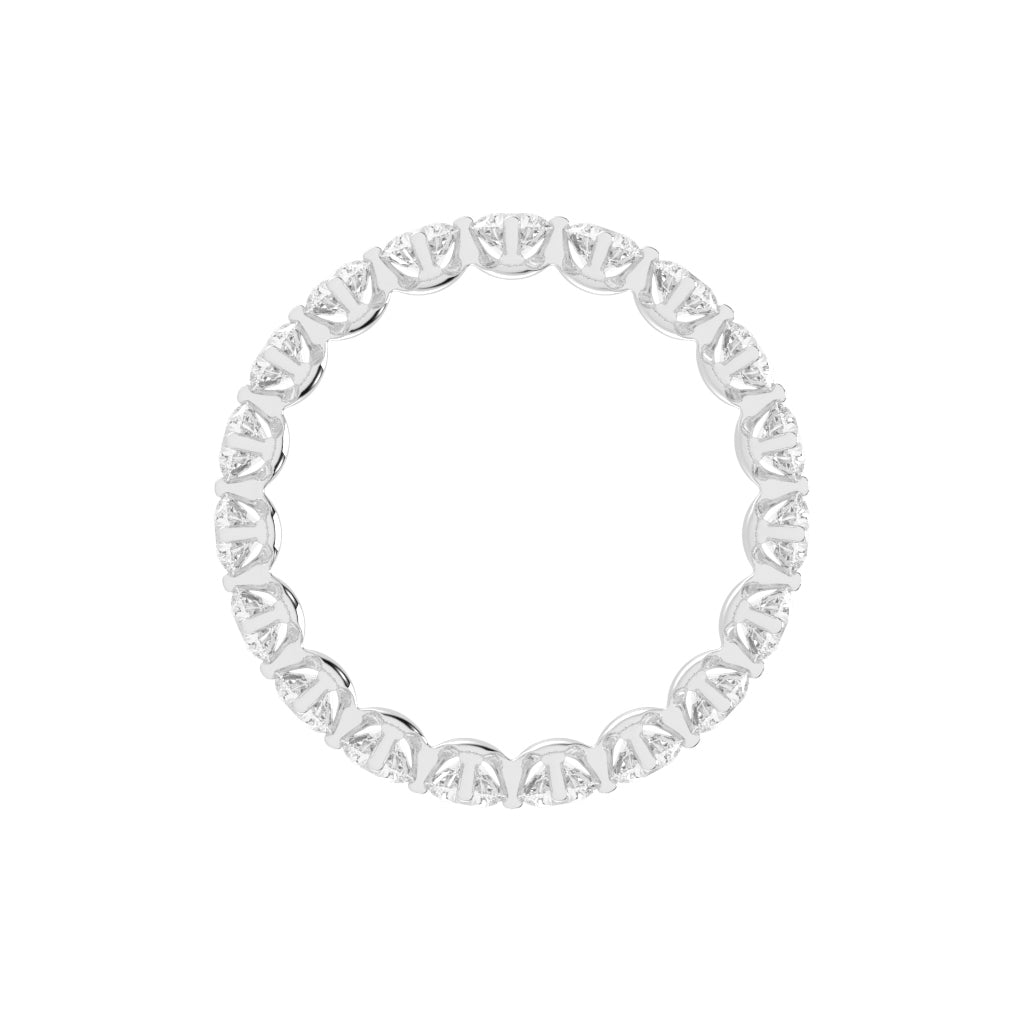 Altessa Shared Prong Round Cut Lab Diamond Ring