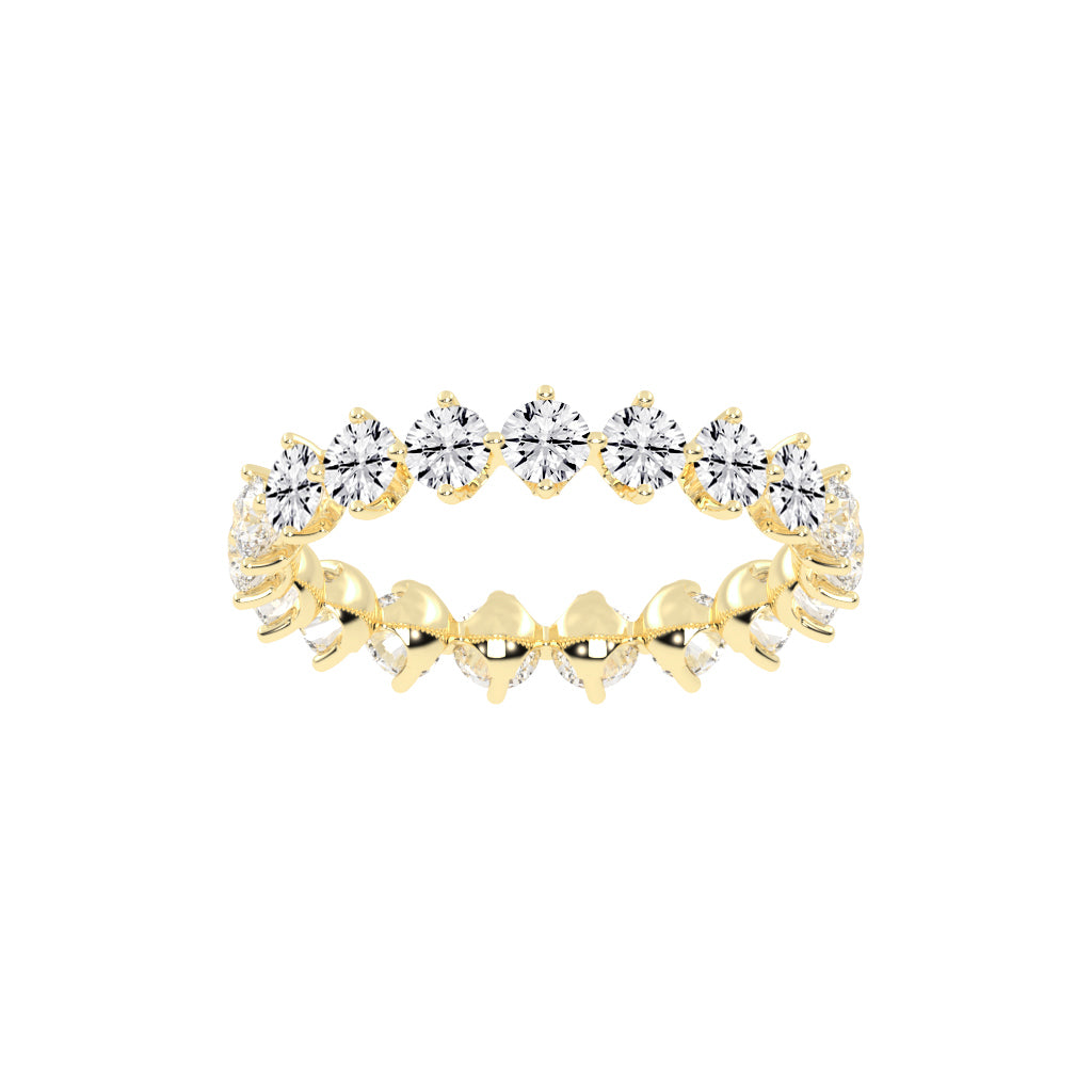 Altessa Shared Prong Round Cut Lab Diamond Ring