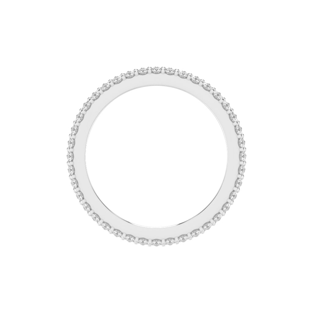 Celenia Five Prong Round Cut Eternity Diamond Ring