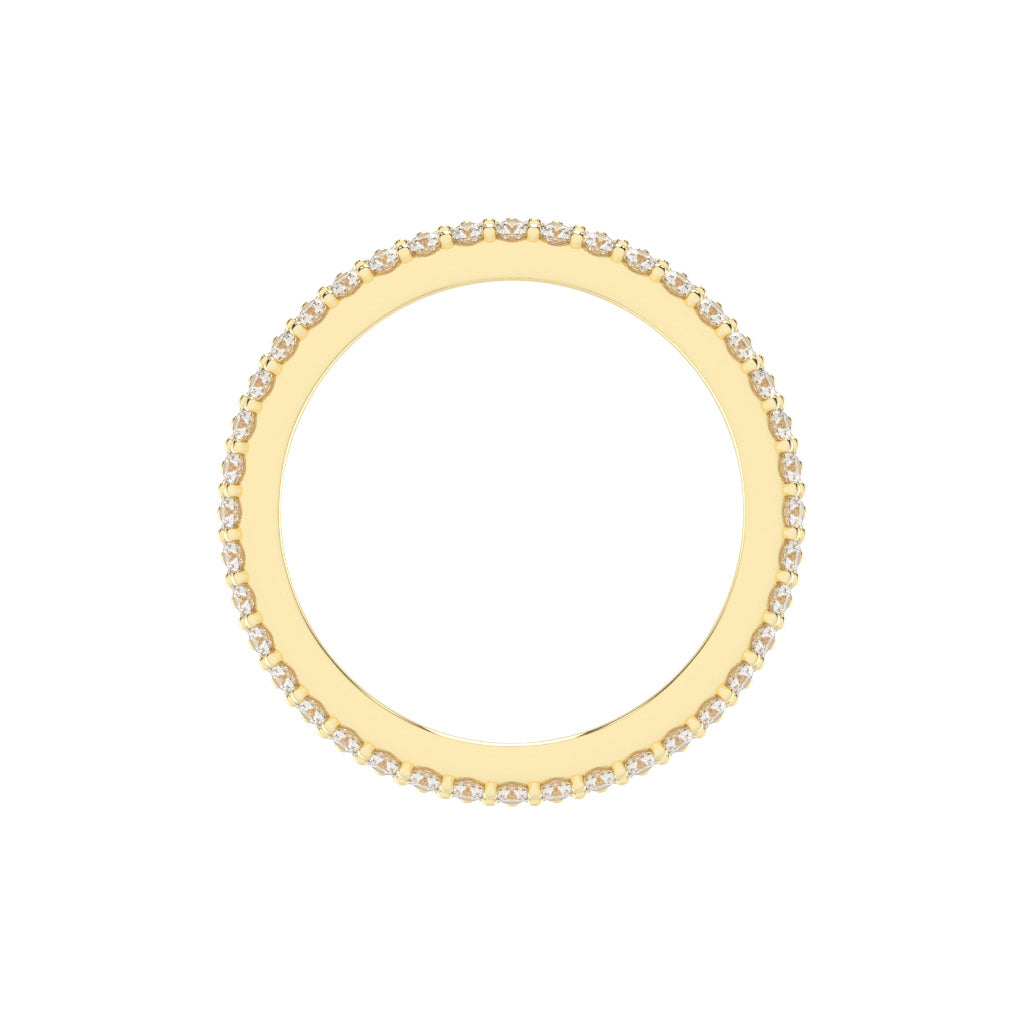 Celenia Five Prong Round Cut Eternity Diamond Ring