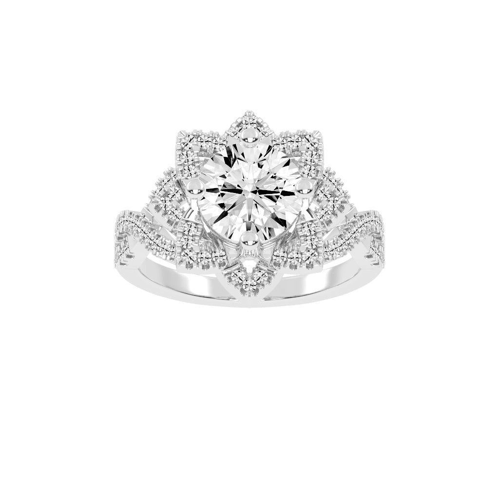 Viralora Criss- Cross Lab Diamond Ring