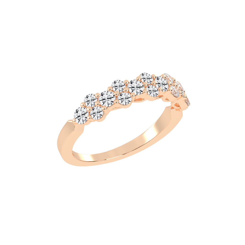 Bravia Six Prong Round Cut Eternity Lab Diamond Ring