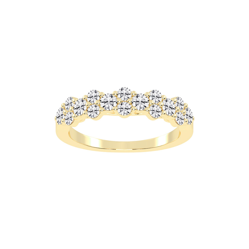 Bravia Six Prong Round Cut Eternity Lab Diamond Ring