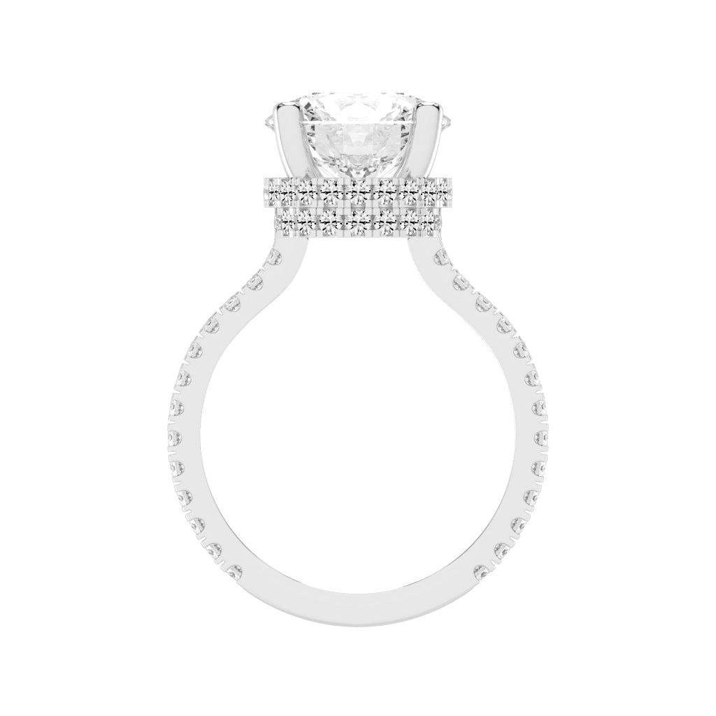 Harmonis Round Cut Engagement Lab Diamond Ring