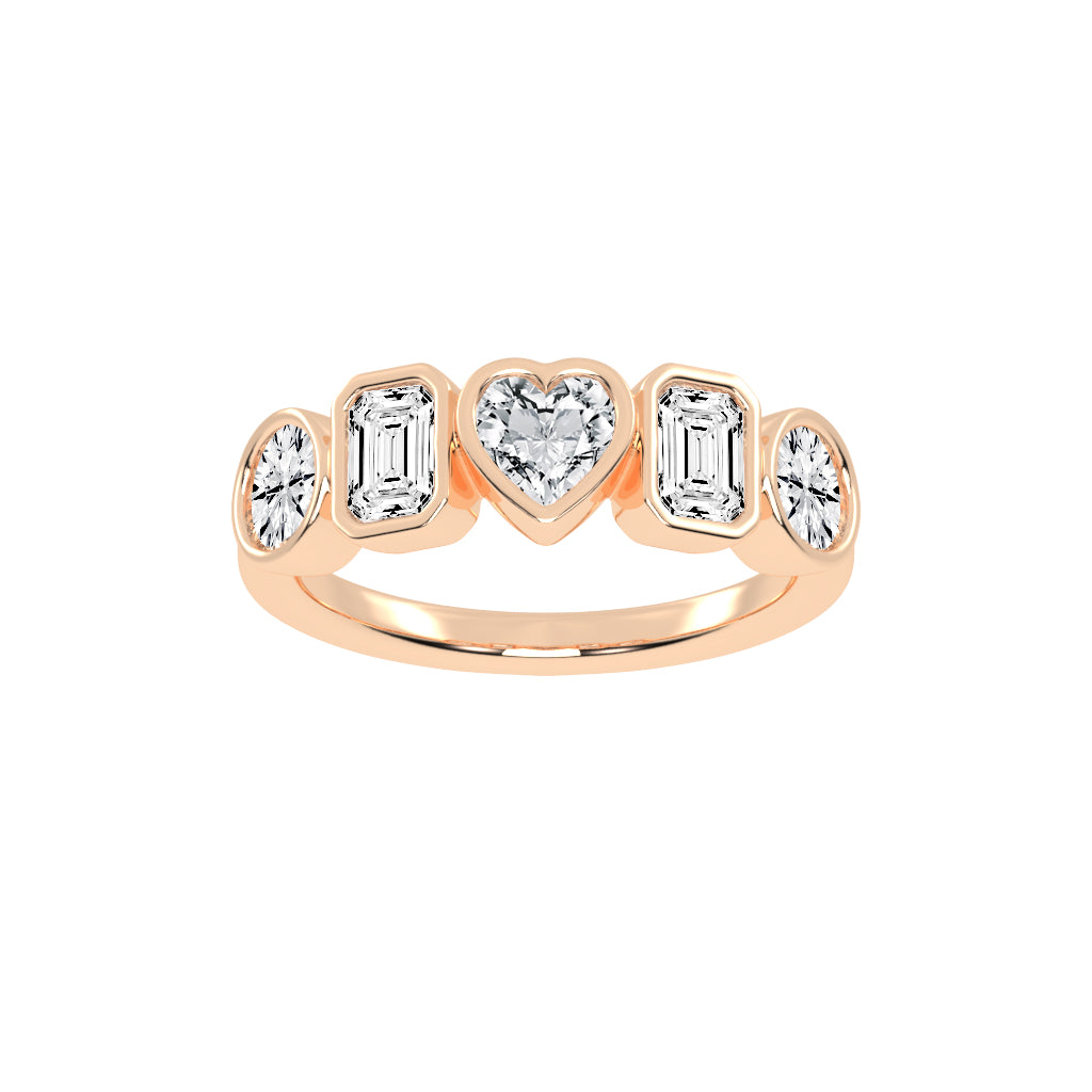 Bezel Set MultiShape Band