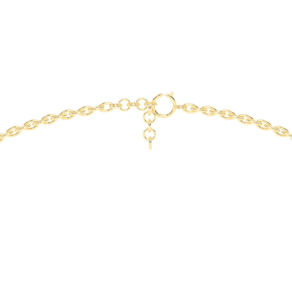 Cleo X-Shape Round Cut Delicate Lab Diamond Pendant