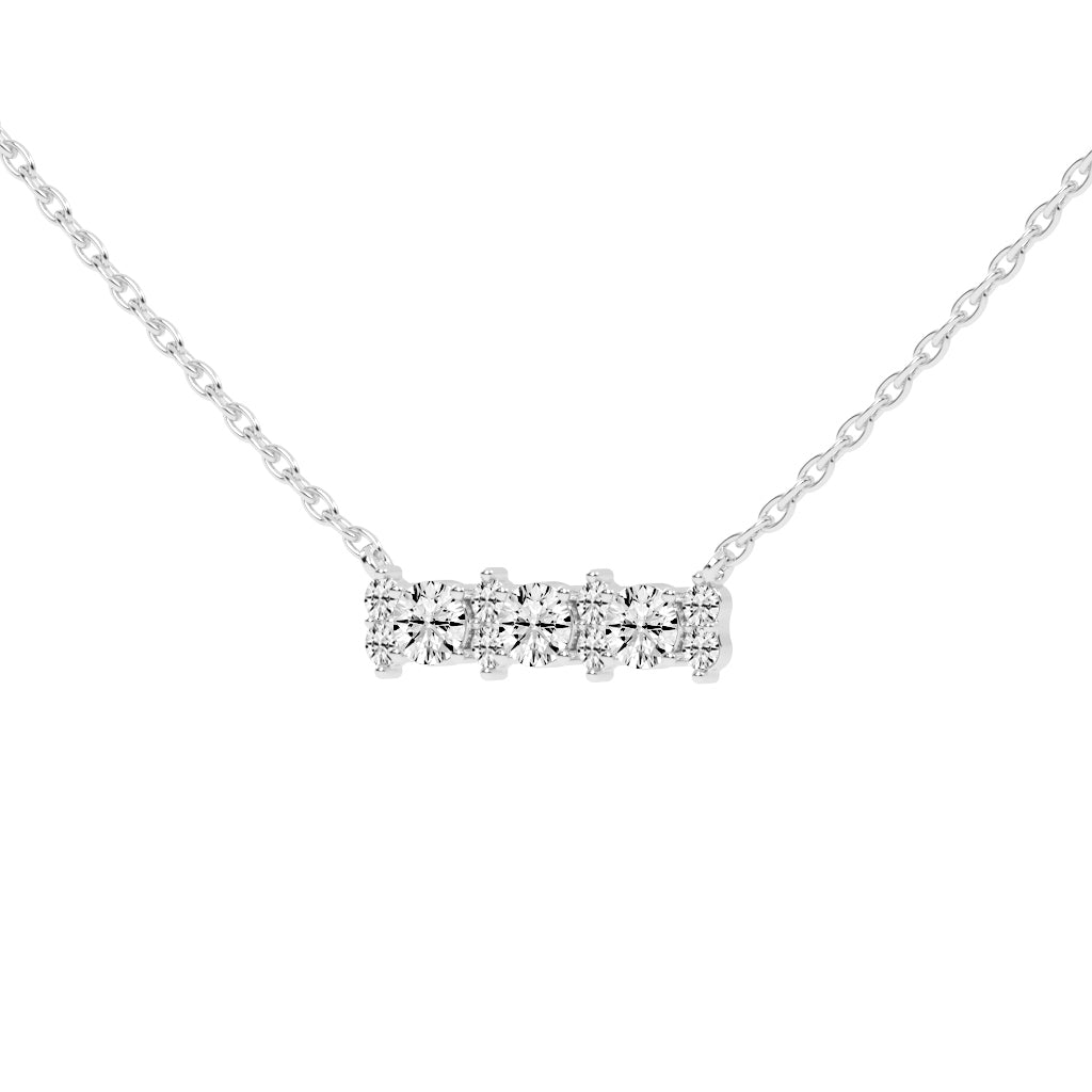 Kendra 2Ct Round Cut Fancy Lab Diamond Pendant