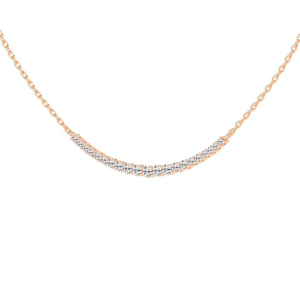 Kyria Shared Setting Round Cut Fancy Lab Diamond Pendant