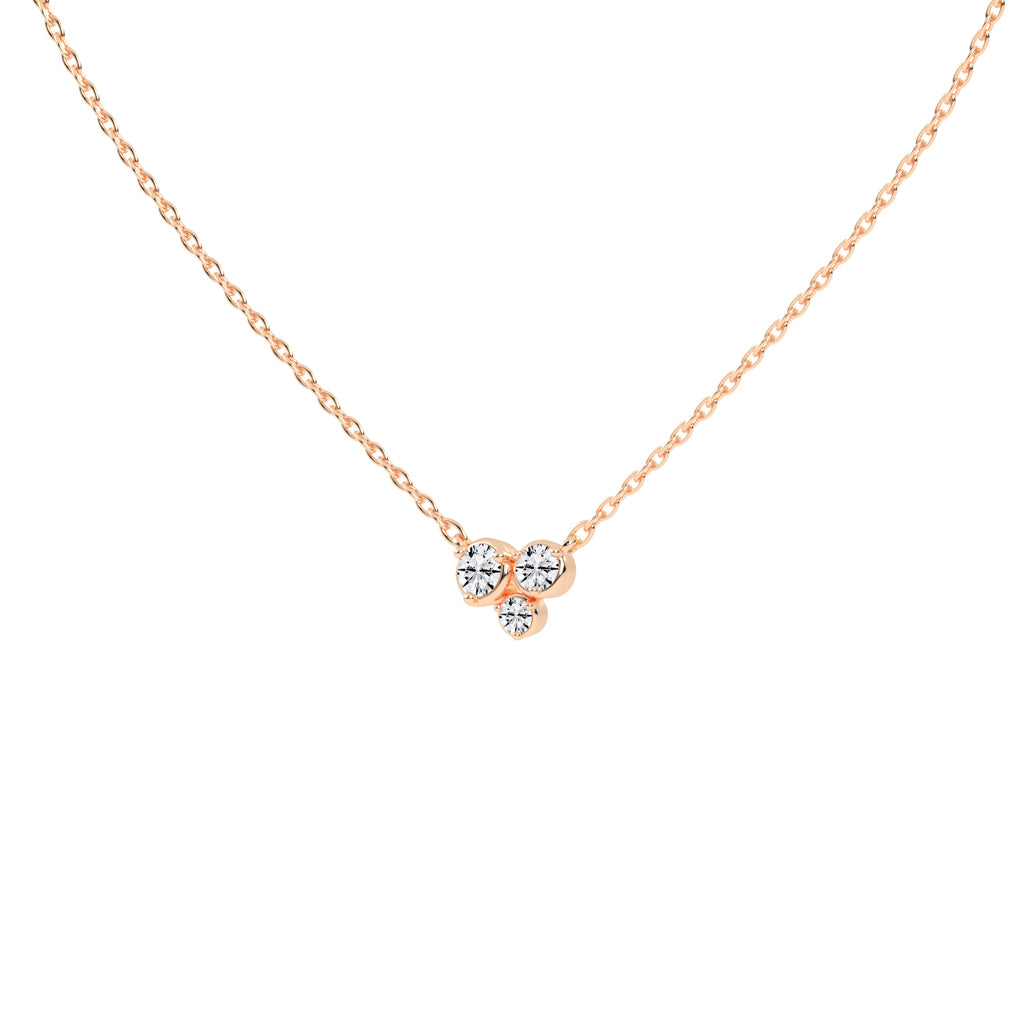 Mirella 1Ct Bezel Set Round Cut Fancy Lab Diamond Pendant