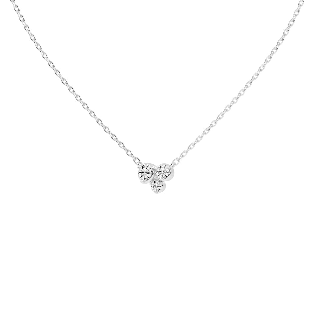 Mirella 1Ct Bezel Set Round Cut Fancy Lab Diamond Pendant