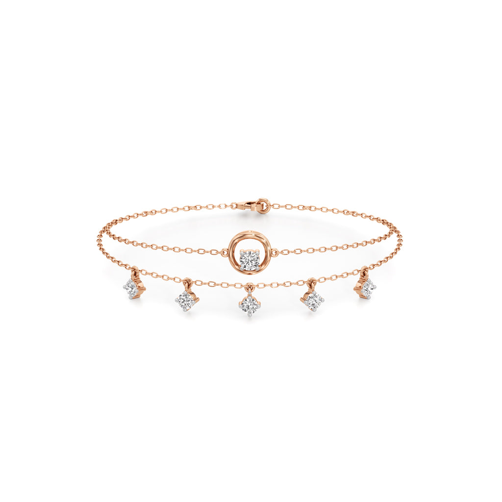 Maura Everyday Round Cut Chain Bracelet
