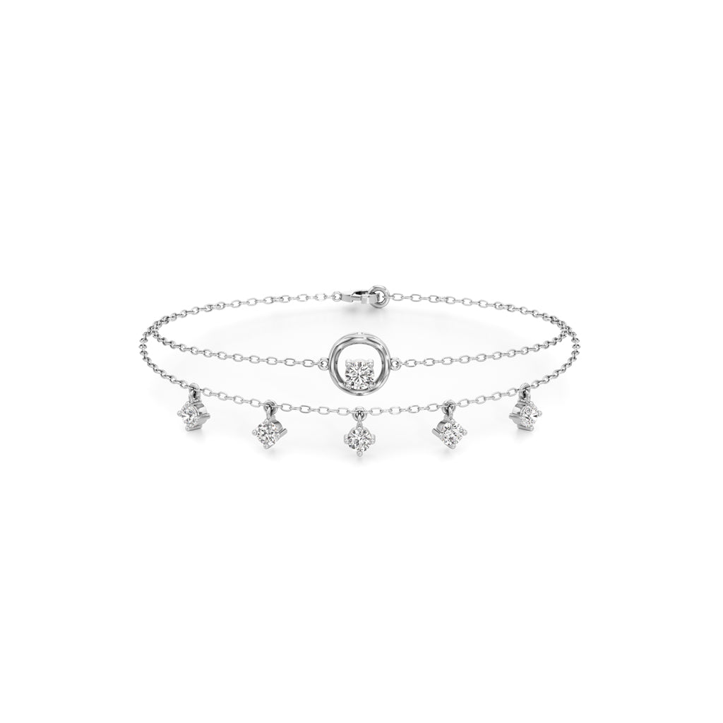 Maura Everyday Round Cut Chain Bracelet