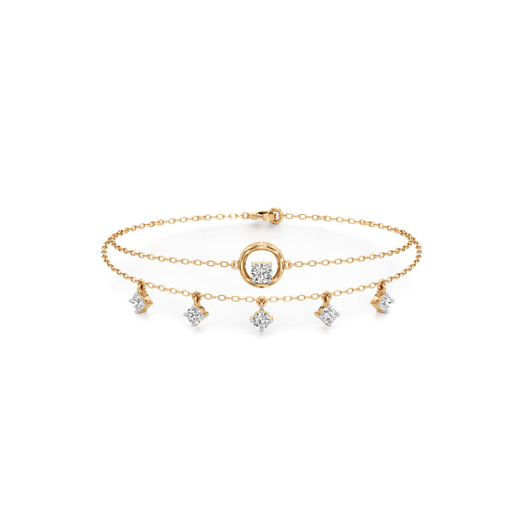 Maura Everyday Round Cut Chain Bracelet