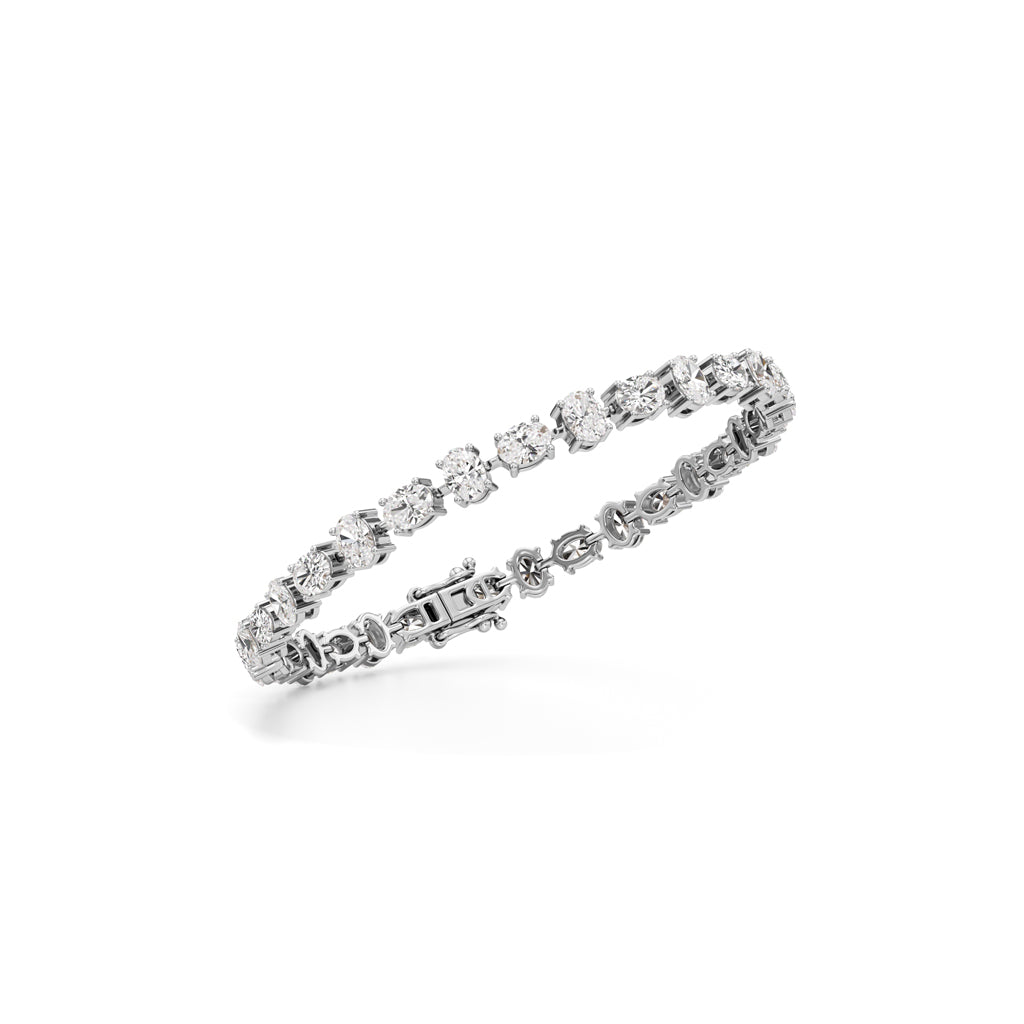Arista 875Ct Oval Cut Tennis Bracelet