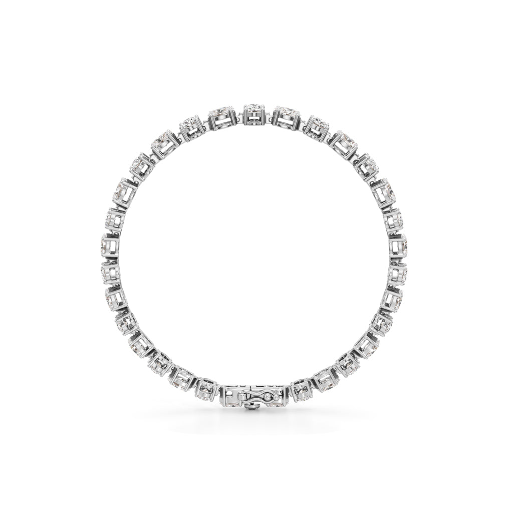 Arista 875Ct Oval Cut Tennis Bracelet