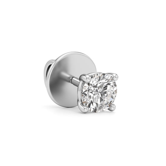 0.50 Ct Round Shape Solitaire Studs Earrings