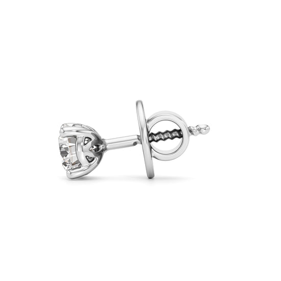 0.50 Ct Round Shape Solitaire Studs Earrings