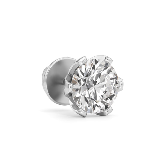 2Ct Round Shape Solitaire Studs Earrings