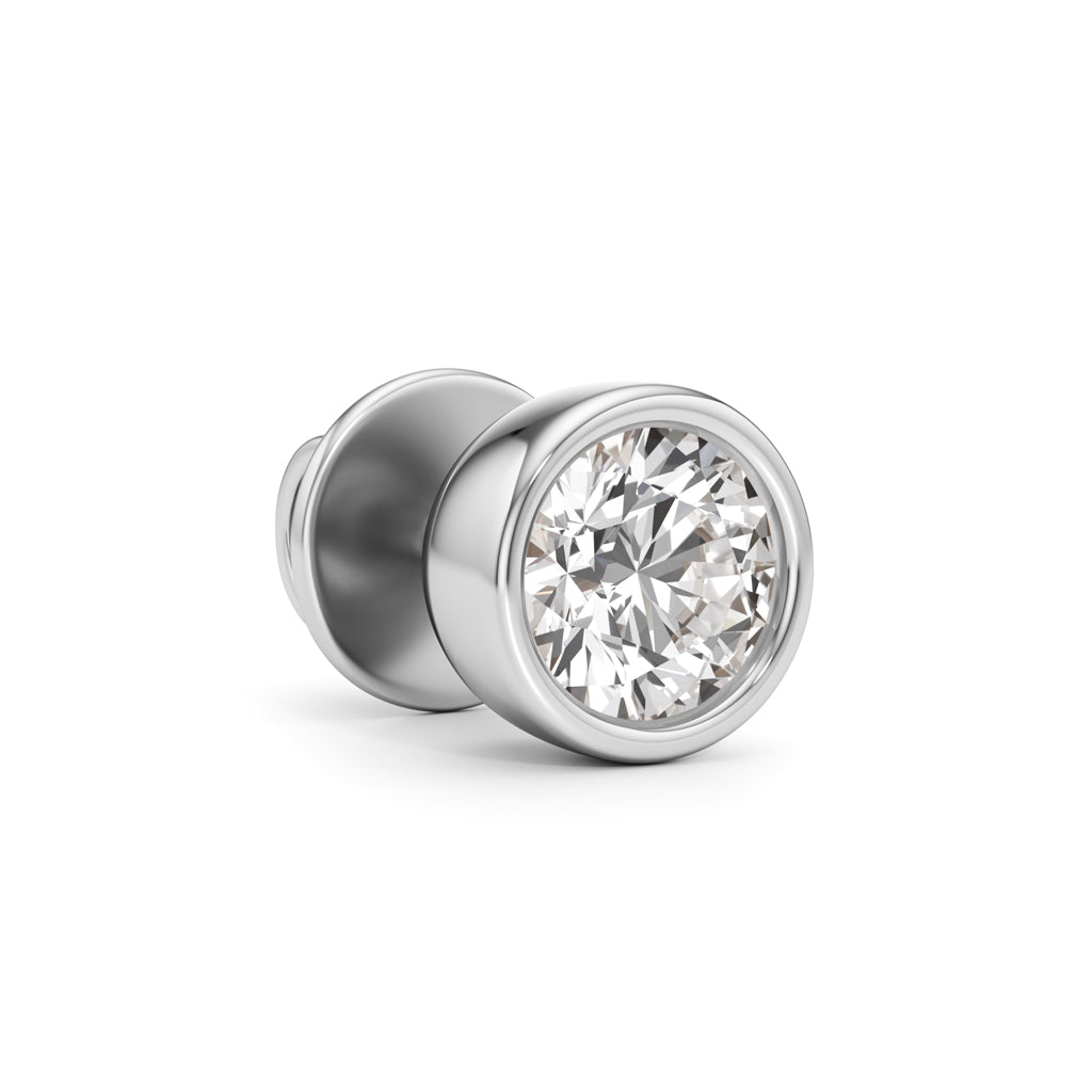 1Ct Round Shapem Solitaire Studs Earrings