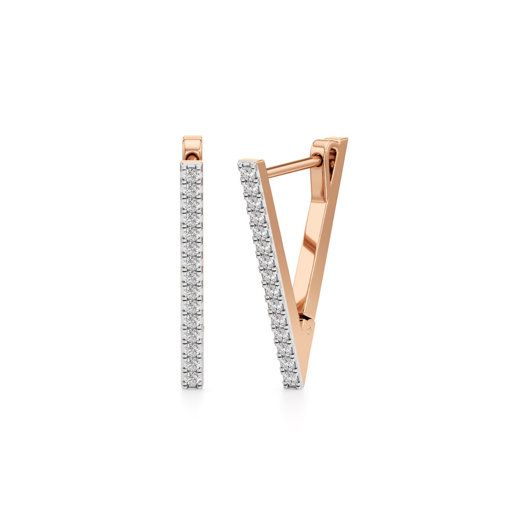 Whirlwind Elegance Round Shape,,Hoops Earrings