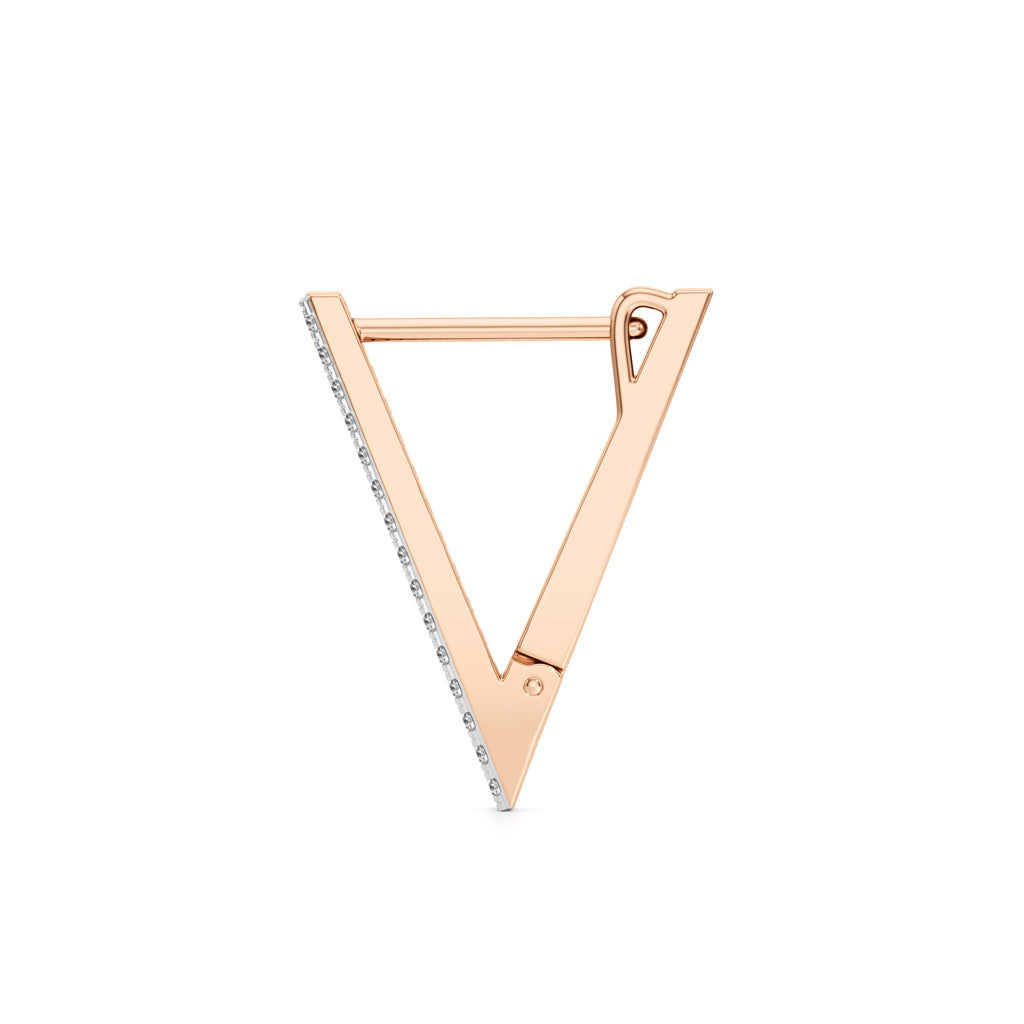 Whirlwind Elegance Round Shape,,Hoops Earrings