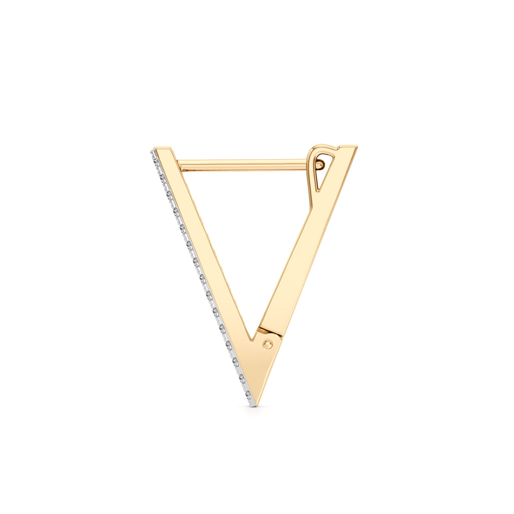 Whirlwind Elegance Round Shape,,Hoops Earrings