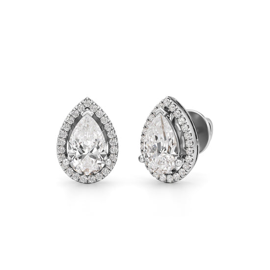 2.25Ct Round Shape Fancy Studs Earrings