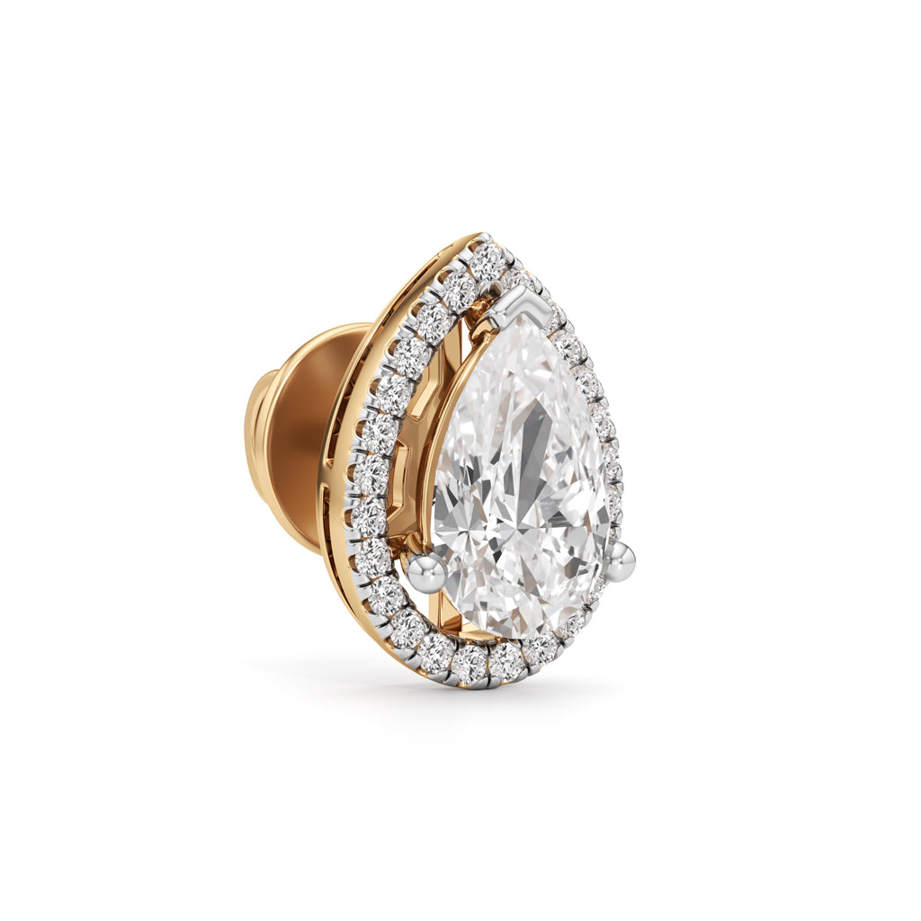 2.25Ct Round Shape Fancy Studs Earrings