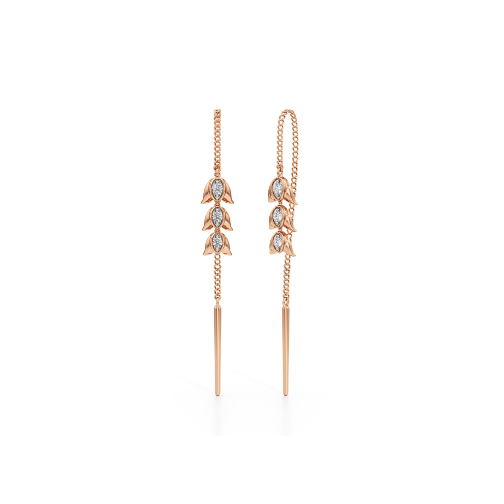 Luxe Links Round Shape Delicate Earrings