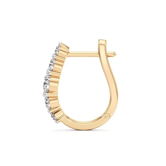 1Ct Round Shape Delicate Earrings