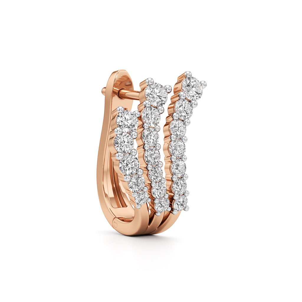 1Ct Pear Shape Fancy Studs Earrings