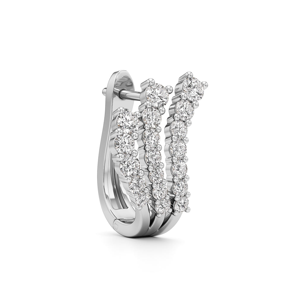 1Ct Pear Shape Fancy Studs Earrings