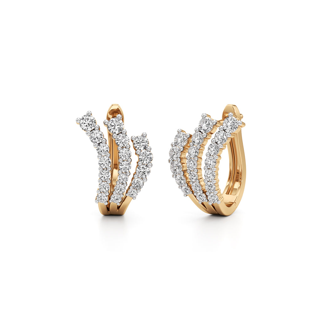 1Ct Pear Shape Fancy Studs Earrings