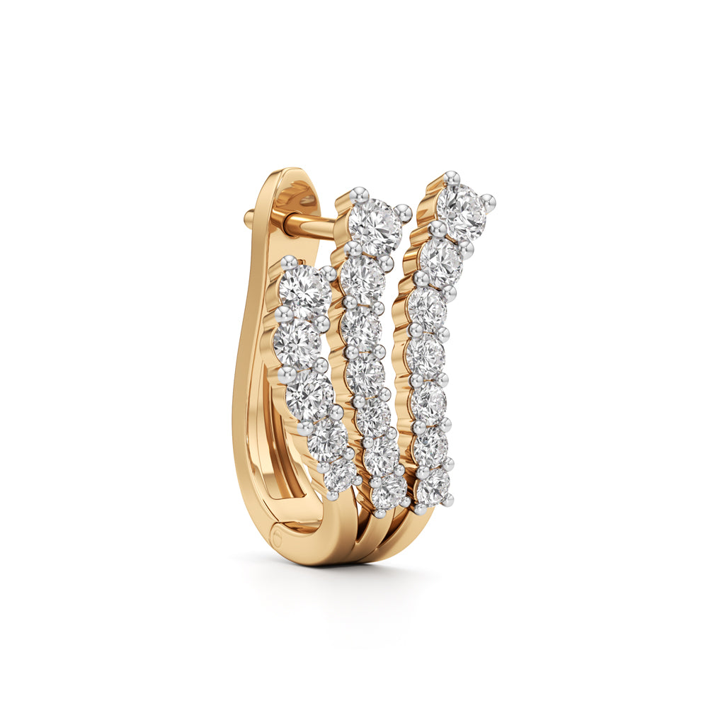 1Ct Pear Shape Fancy Studs Earrings